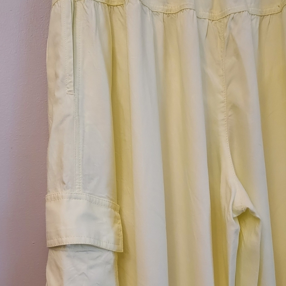 Free People Final Stretch Cargo Jogger Pant Ginger Yellow Small Oversized Baggy - Picture 8 of 13